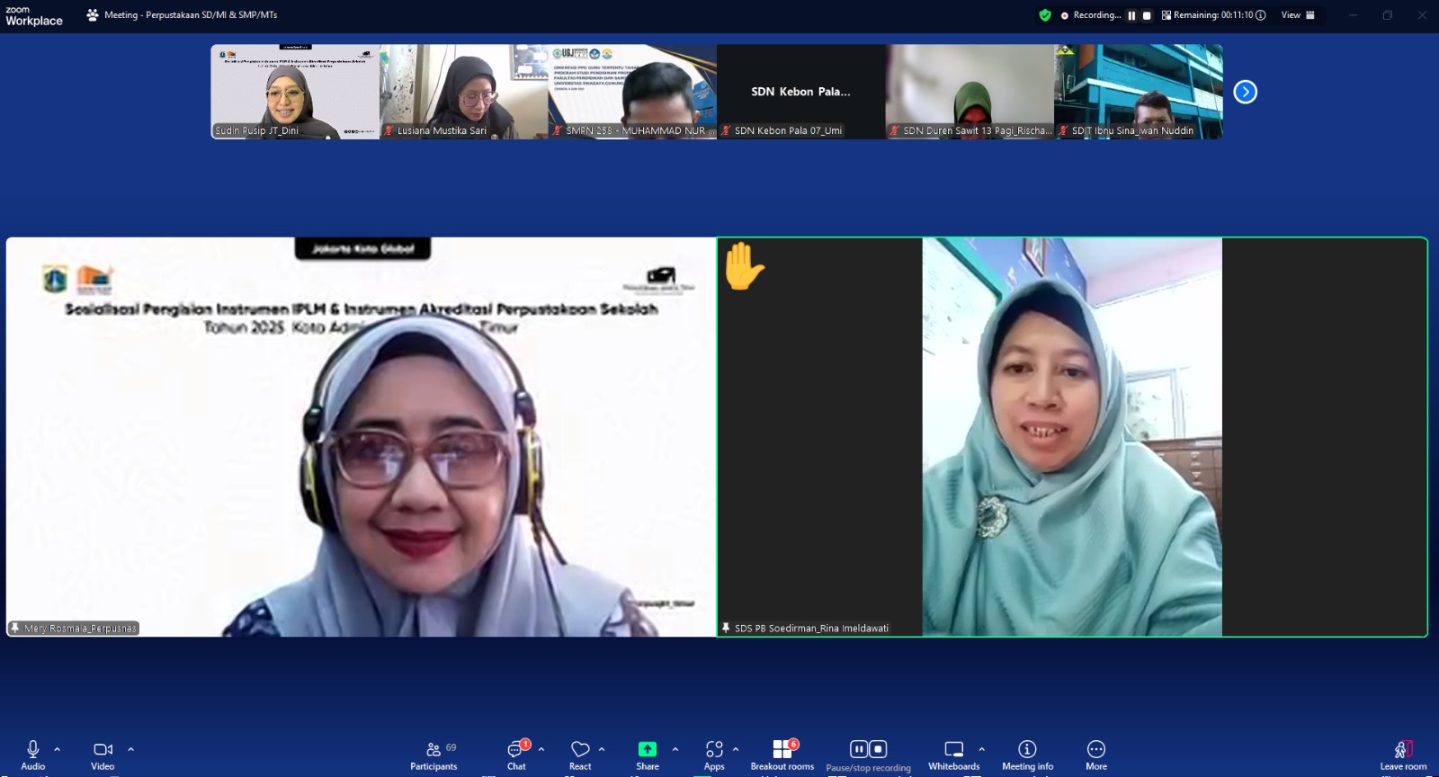 Sosialisasi Pengisian Instrumen IPLM & Instrumen Akreditasi Perpustakaan Sekolah Dan Umum Tahun 2025 Kota Administrasi Jakarta Timur